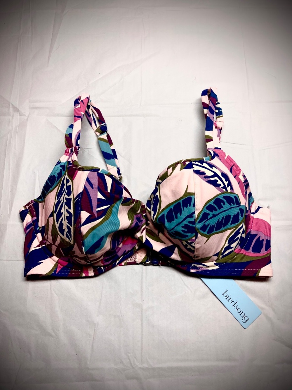 NWT Birdsong Underwire Floral Bikini Top